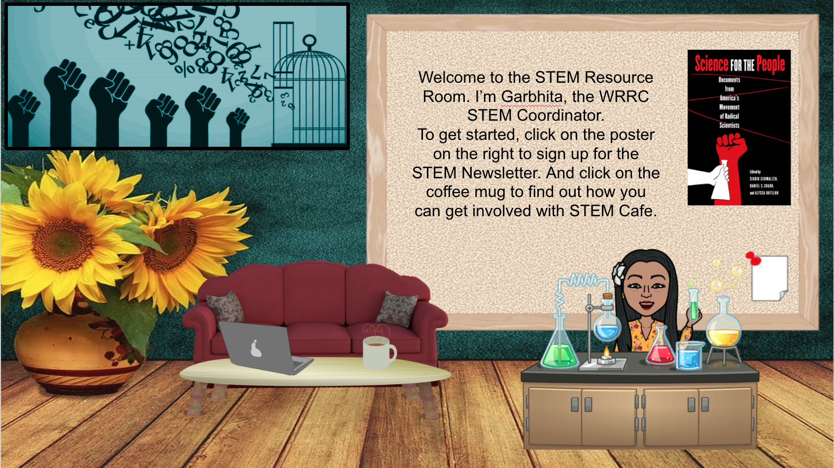 Screen shot of virtual STEM Resource Office