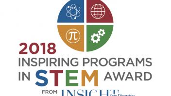 2018 Inspiring Programs in STEM Award given to STEM for Girls Program
