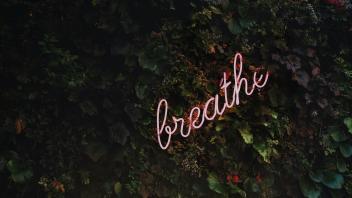 neon breath sign